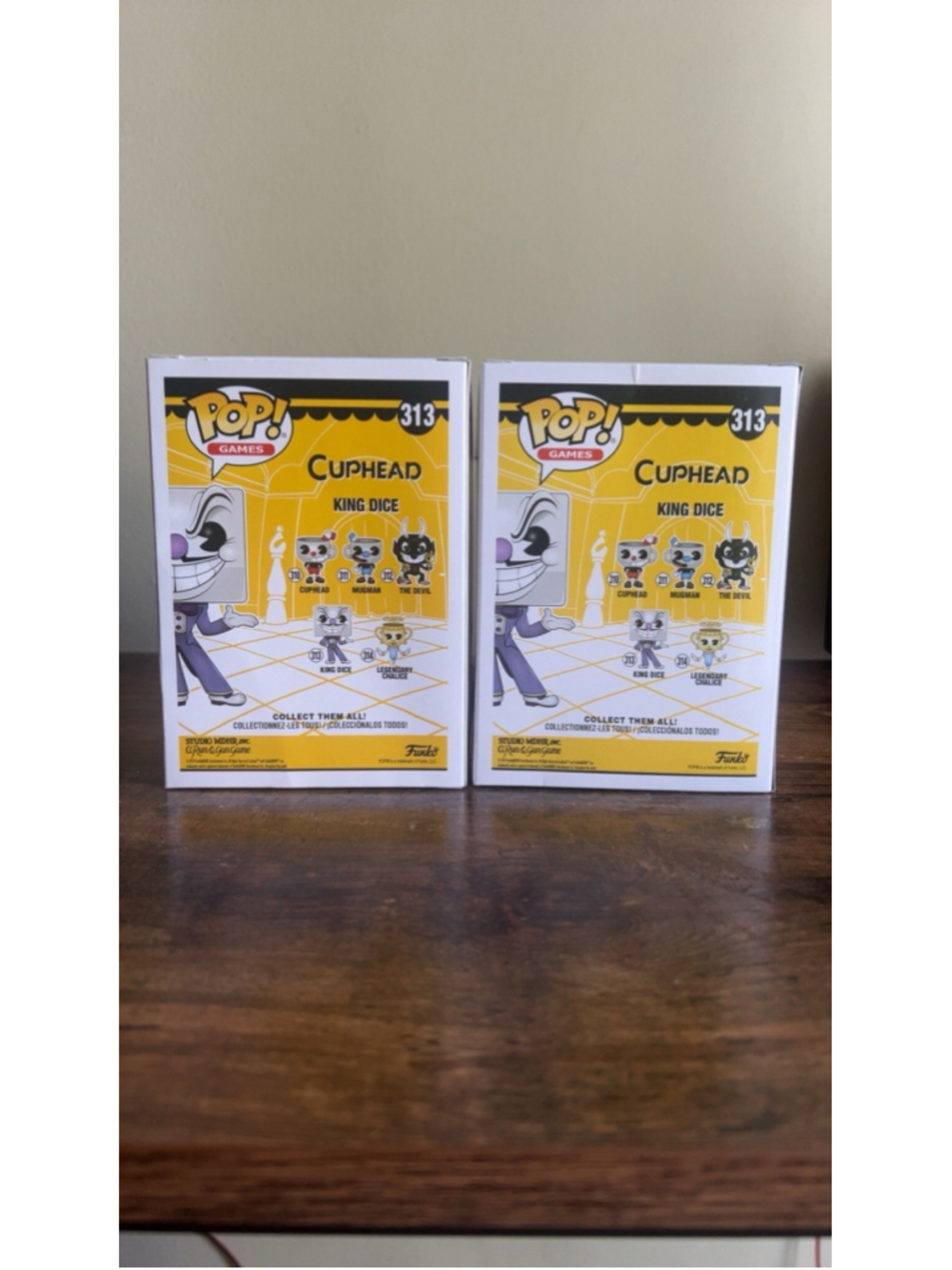 Funko Pop! Games Cuphead Series King Dice combo Chase and nonchase Vinyl Figures - Picture 3 of 5